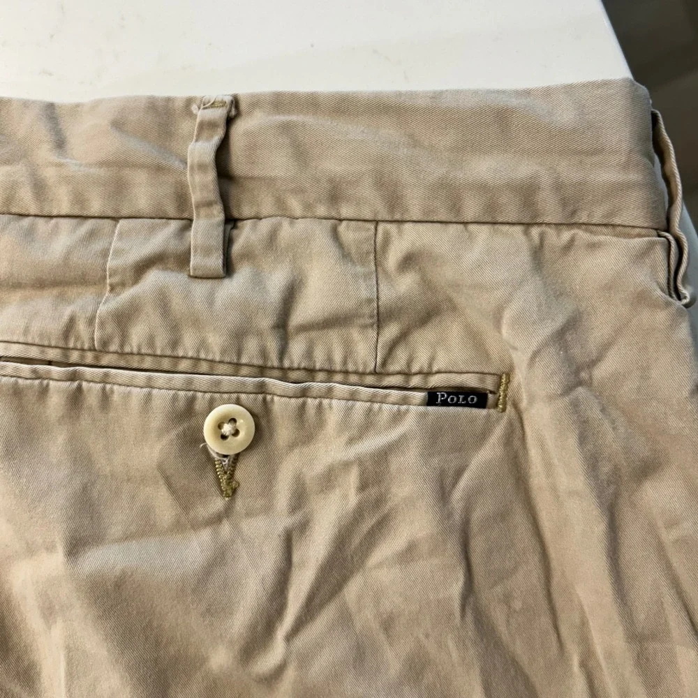 Polo Ralph Lauren Classic fit khaki chino shorts 46 tan preppy old‎ money